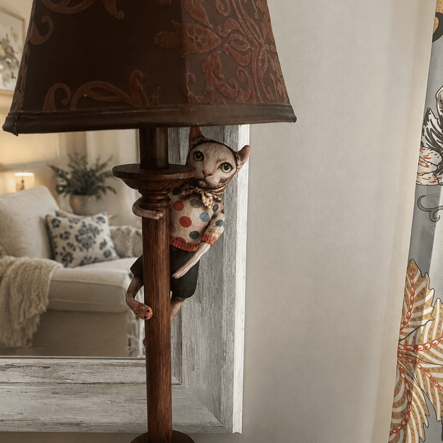 Poseable Shaped Plush Doll hairless cat
