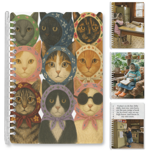 Babushka Cat Notebooks (4 Pack)