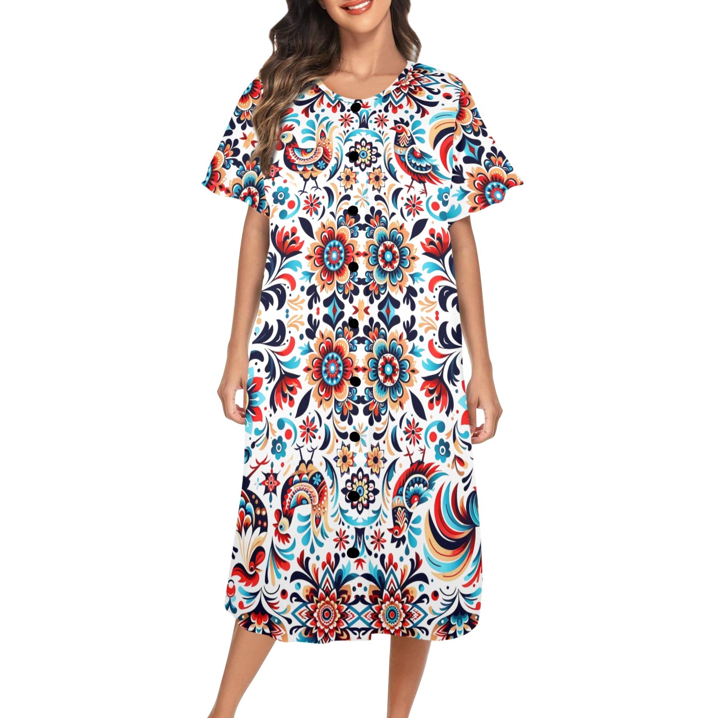 Wycinanki pattern Women's MuuMuu