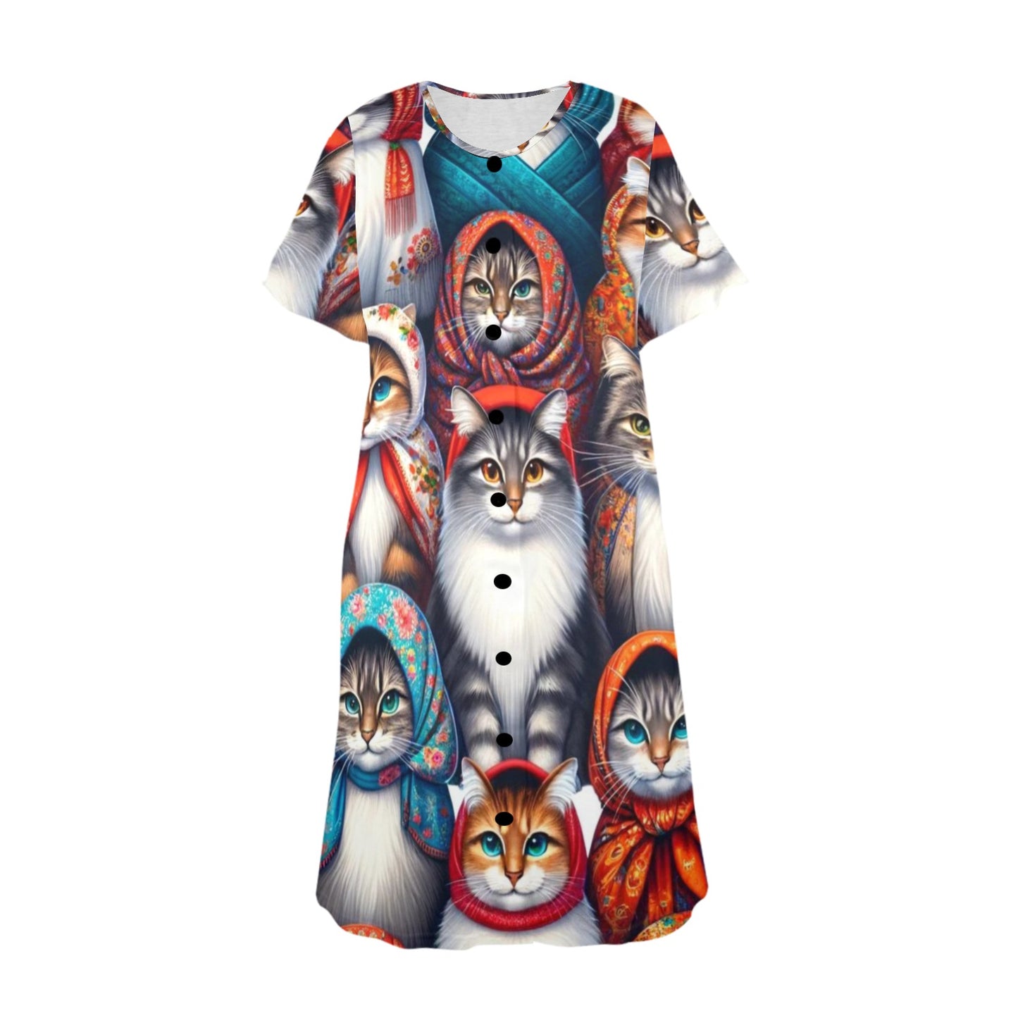 Babushka Cats Women's MuuMuu